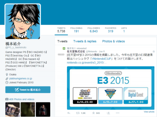 Platinum Games Twitter