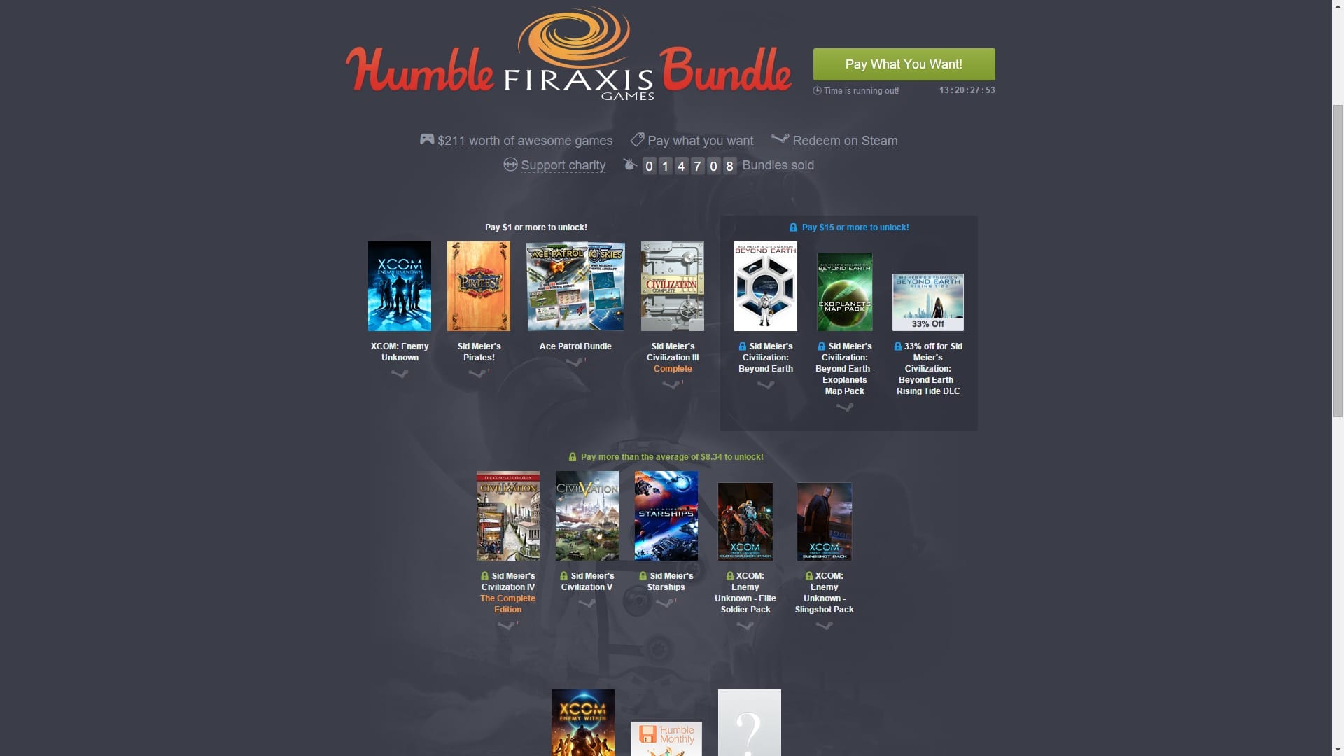 Humble Bundle Fireaxis