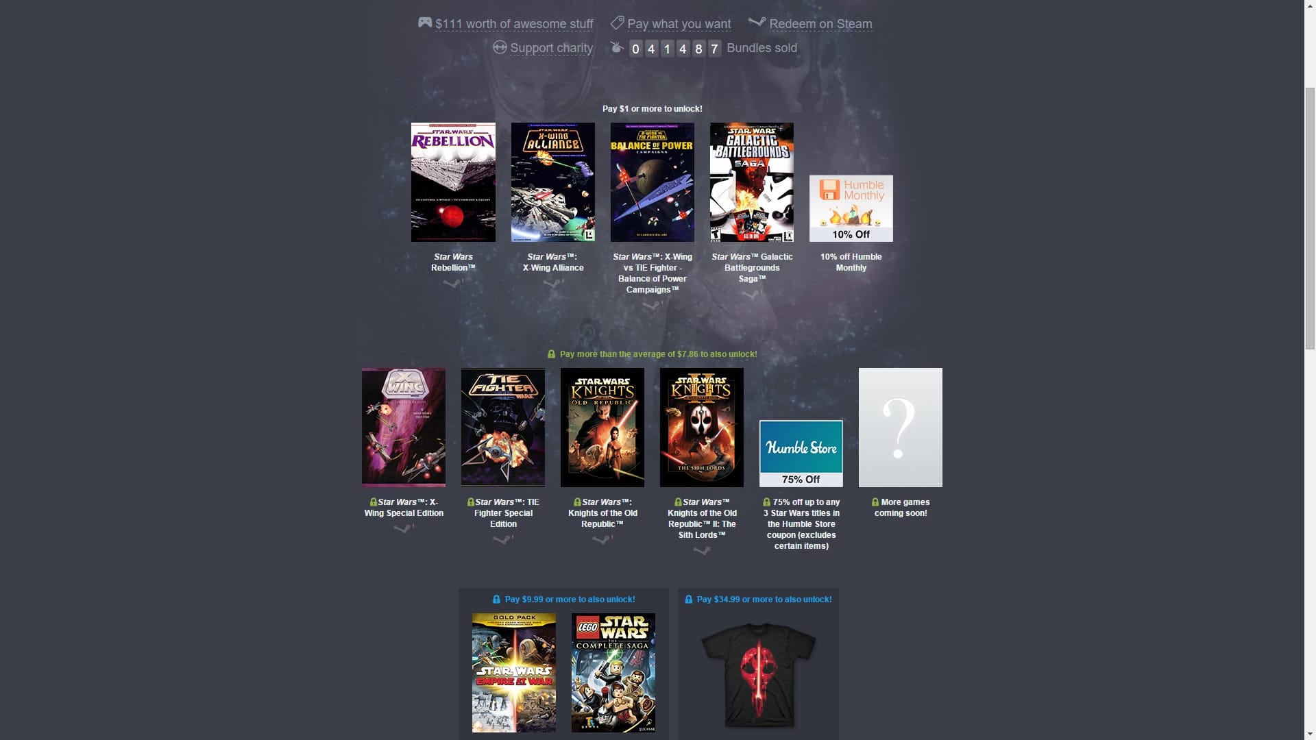 Humble Bundle Star Wars 2