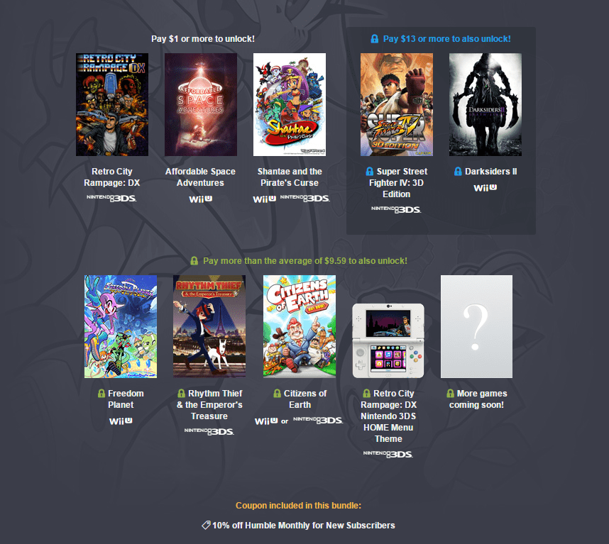 humble friends of nintendo bundle